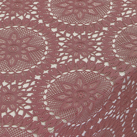 Blondevoksduk Dagny - Mørk gammelrosa blondeduk