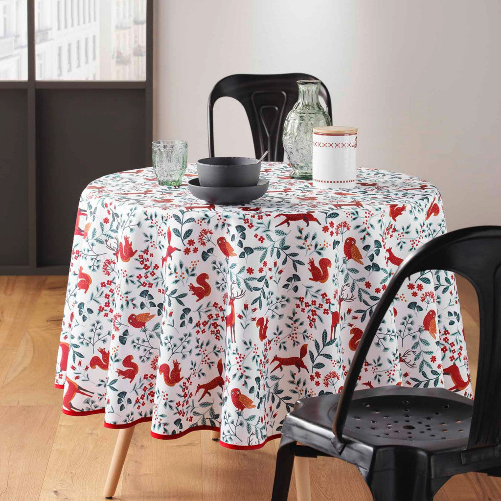 Forestine – Ø 180 cm, rund duk med flekkavvisende behandling