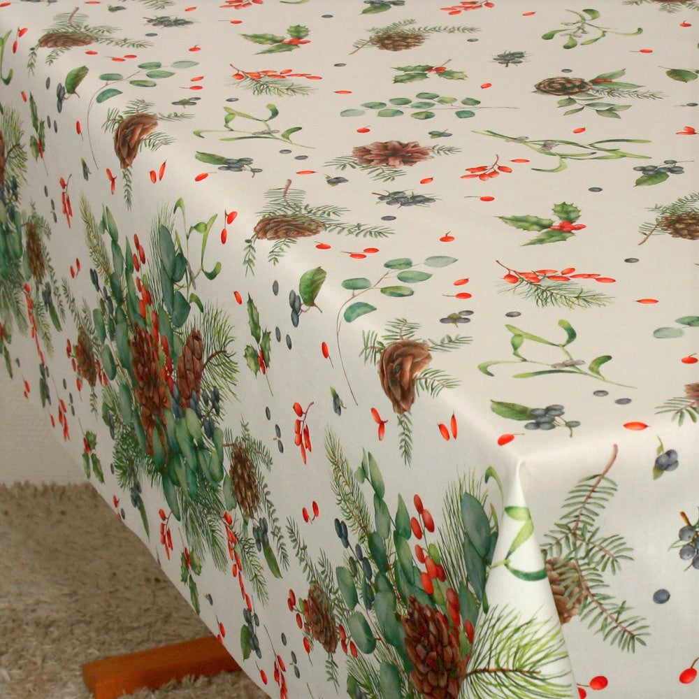 Juleakrylduk - Julekogler og Mistelten