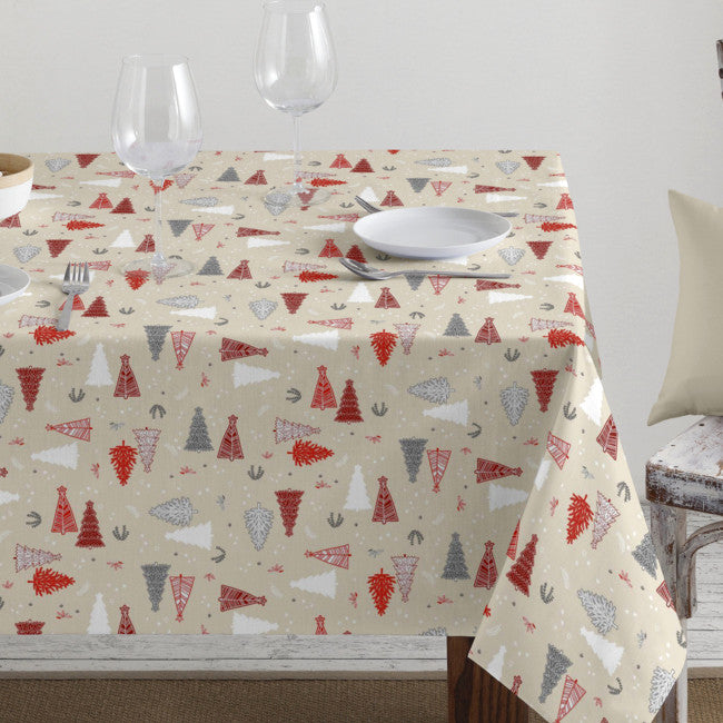 Juleduk akrylduk festlige juletrær