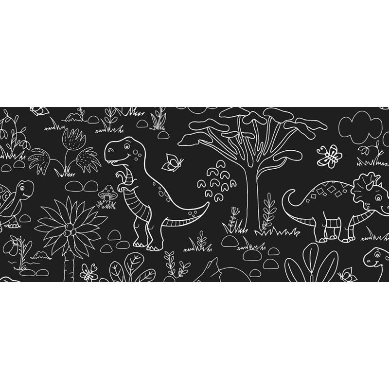 Sort tavlevoksduk – Dino og Skilpadde
