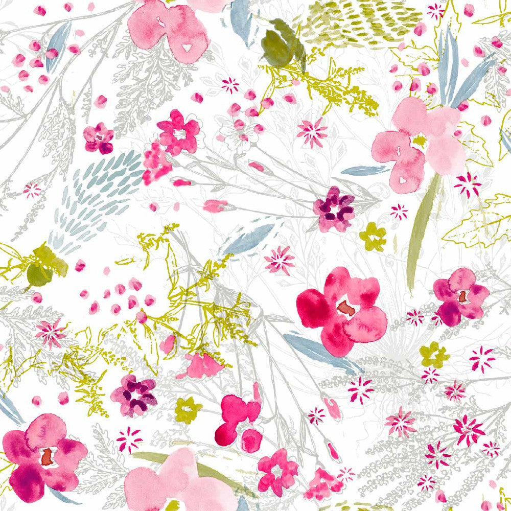 Sommerblomster - Voksduk med sommerblomster i full flor