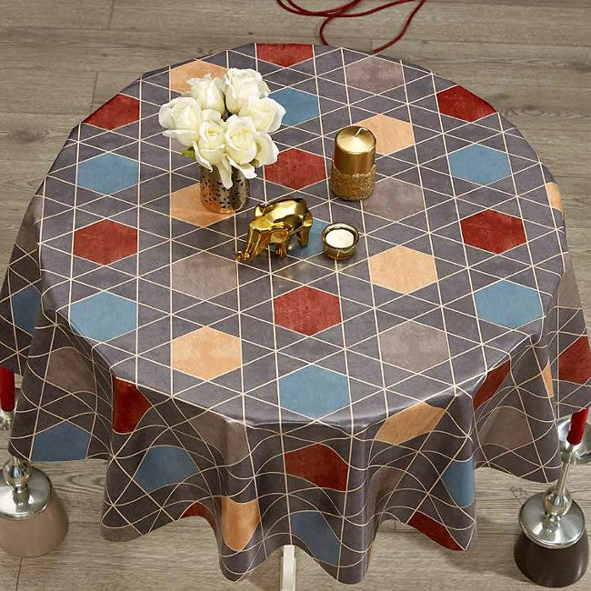 Geometric Blocks – Voksduk med enkelt grafisk design