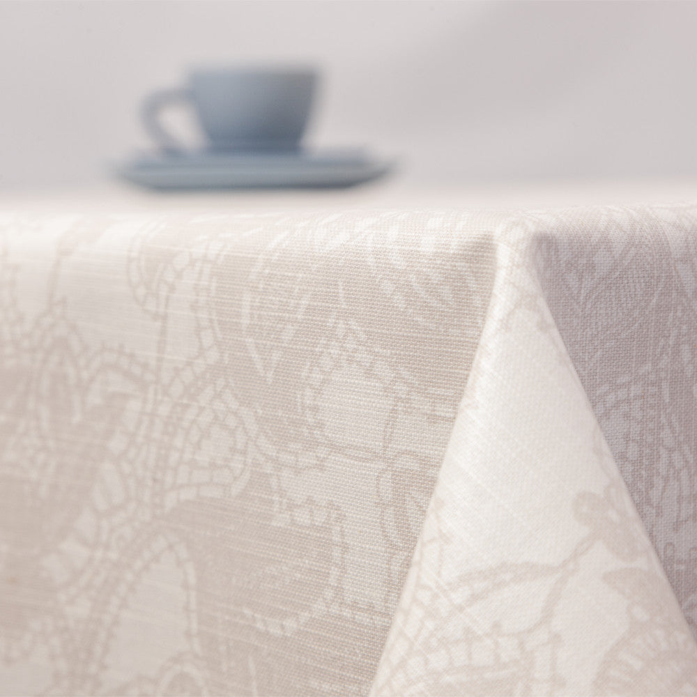 Milo Natur – Akrylduk i 100 % bomull med blomstermønster