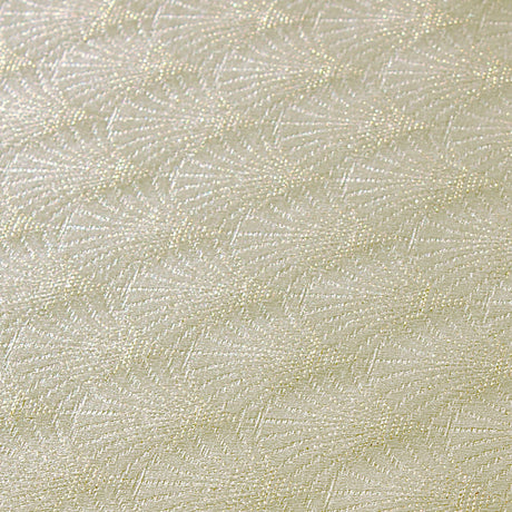 Amigoni Oro Vifteblad â Elegant akrylduk med lurex i gull, nĂŠrbilde