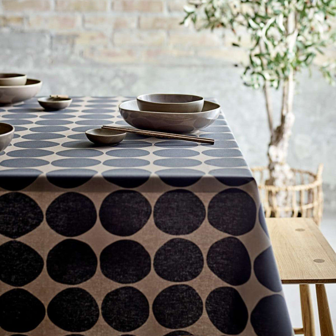 Bubbles Taupe – Södahl akrylduk i 100 % bomull med antiskli, miljø