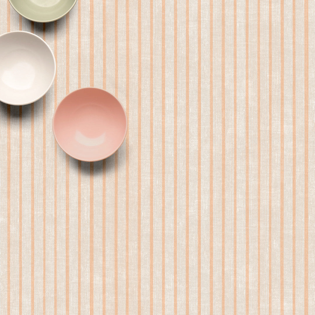 Claustra Apricot – Voksduk med langsgående striper