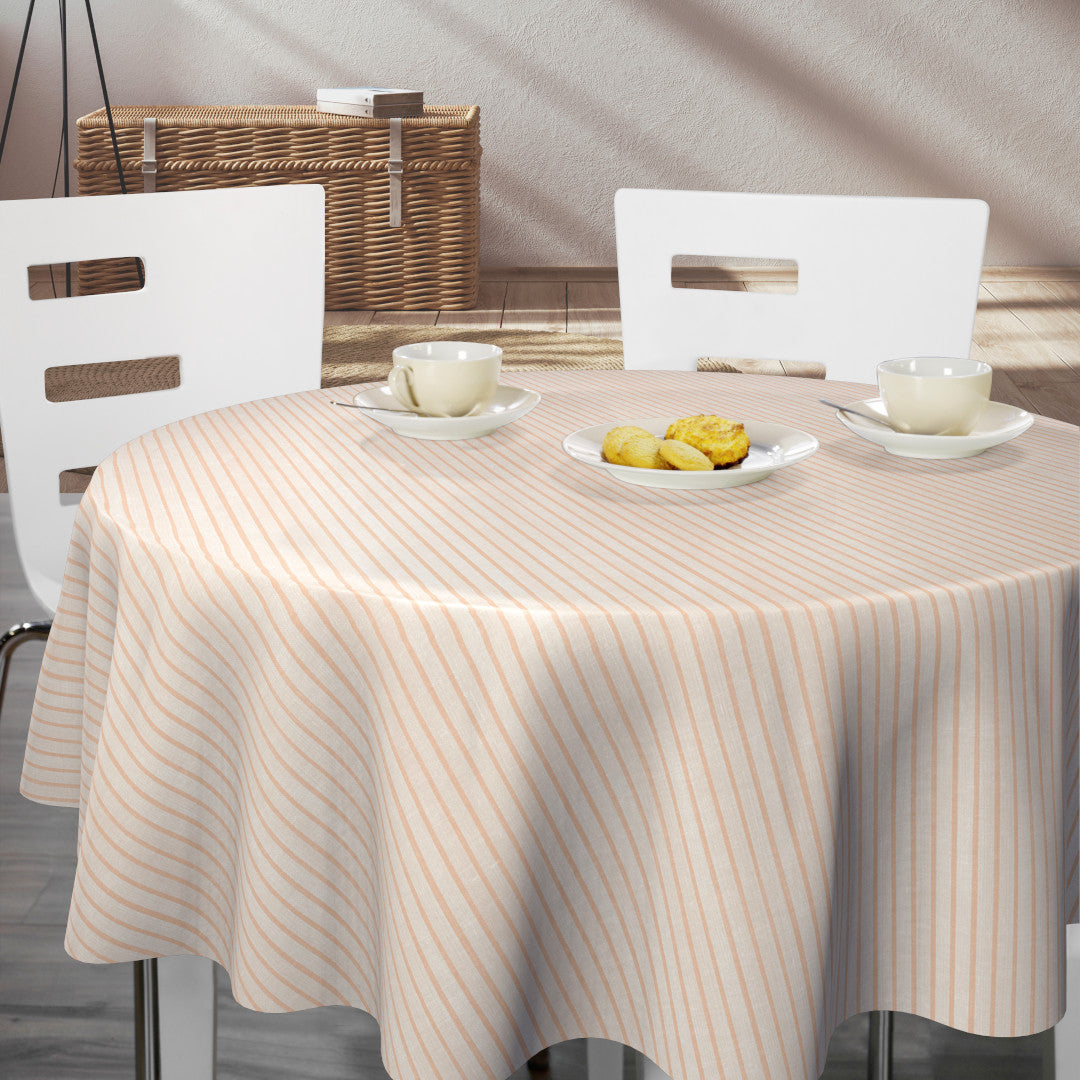 Claustra Apricot – Voksduk med langsgående striper