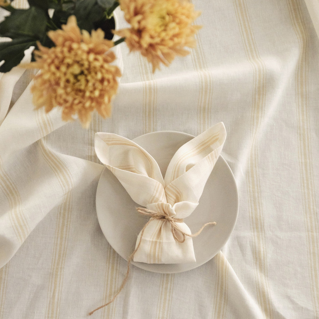 Compliments Linduk Brise, Gul – 200 x 200 cm, nærbilde