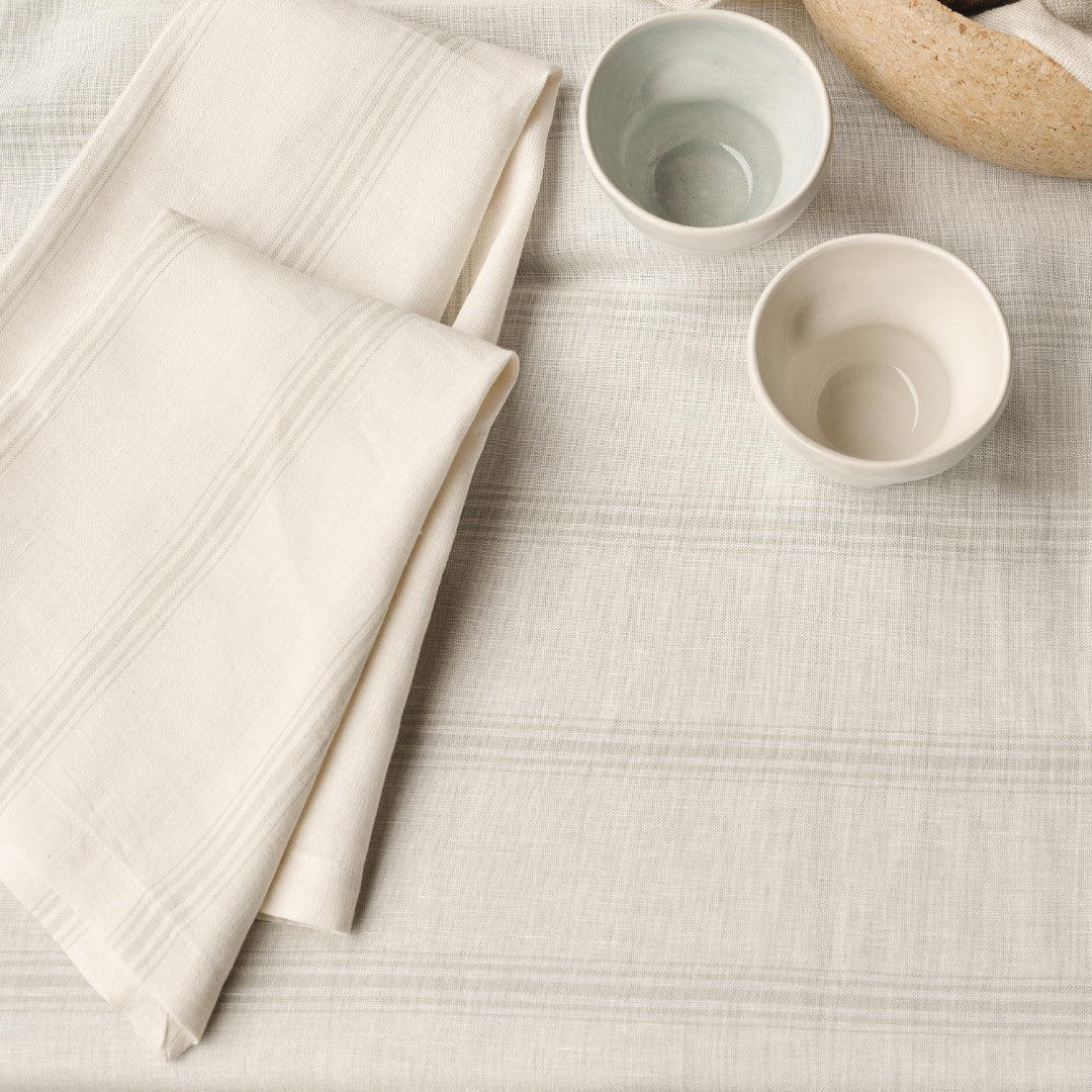 Compliments Linduk Brise, Sand – 150 x 290 cm, nærbilde