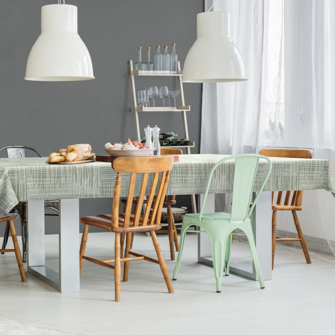 Dotsi – ekstra kraftig voksduk med prikkemønster, miljø 1