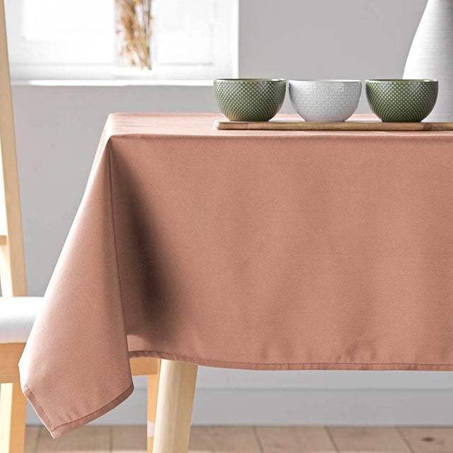 Essentiel Blush – ensfarget rektangulær duk 140 x 300 cm, nærbilde
