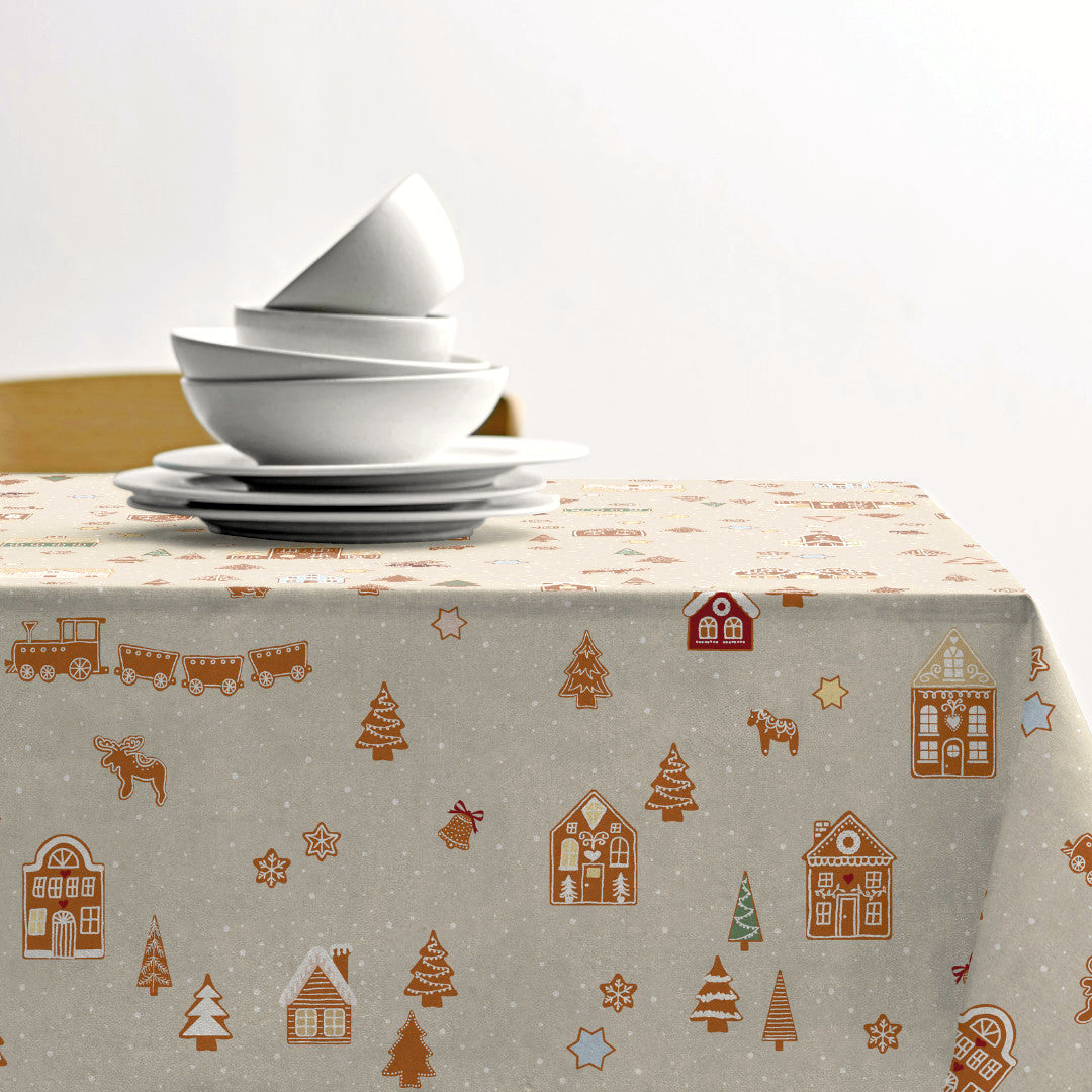 Gingerbread juleduk – Södahl akrylduk i 100 % bomull med antiskli