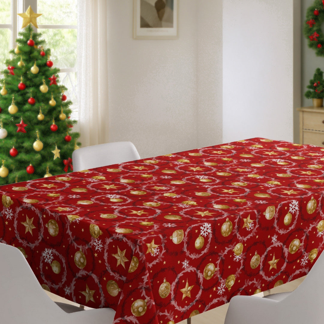 Julekuler & Kranser – Rød julevoksduk, julemiljø