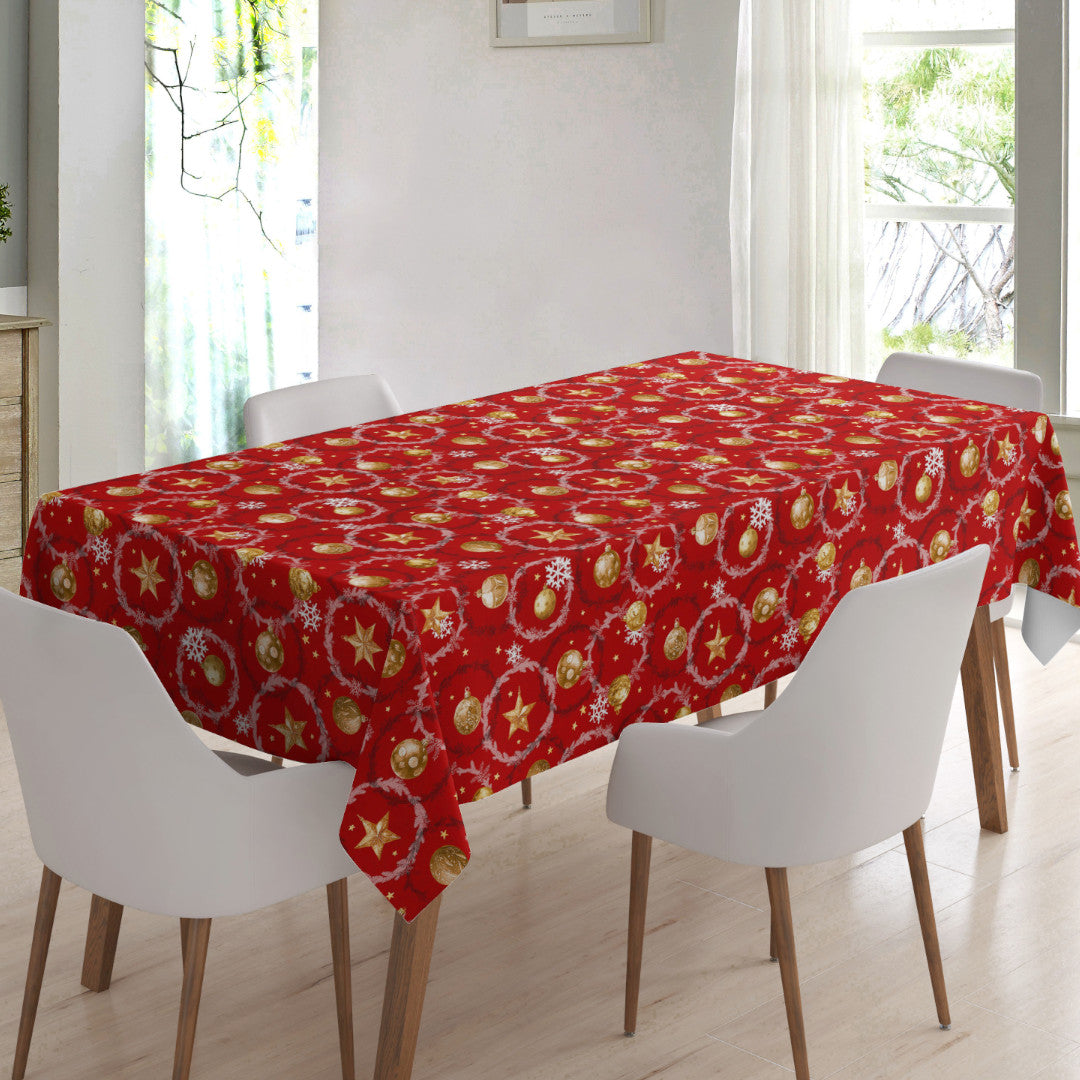 Julekuler & Kranser – Rød julevoksduk, miljø