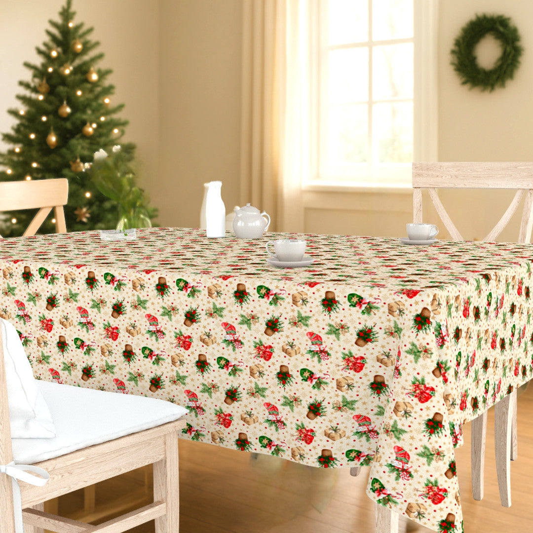 Julestrømpe & Gledelig Jul – Juleakrylduk med klassiske julemotiver, miljø