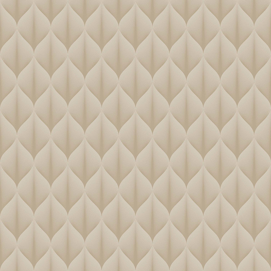 Kalini Luxury Natural – Voksduk med grafisk mønster i flott 3D-effekt, mønster