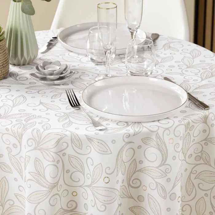 Leya Ø 180 cm, rund duk med flekkavvisende behandling, miljø