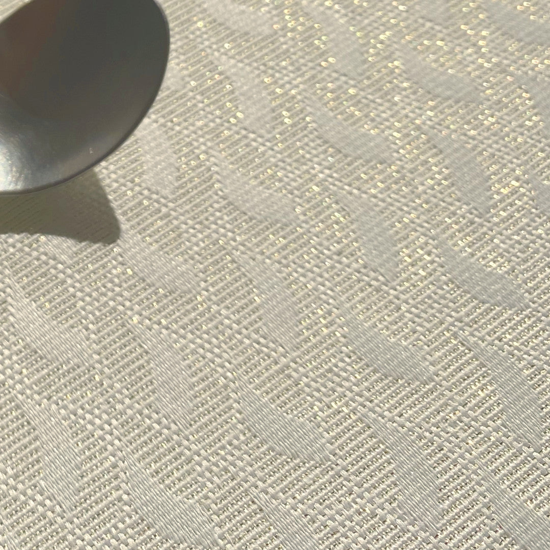 Munch Oro Gullblad – Elegant akrylduk med lurex i gull, 160 cm bred