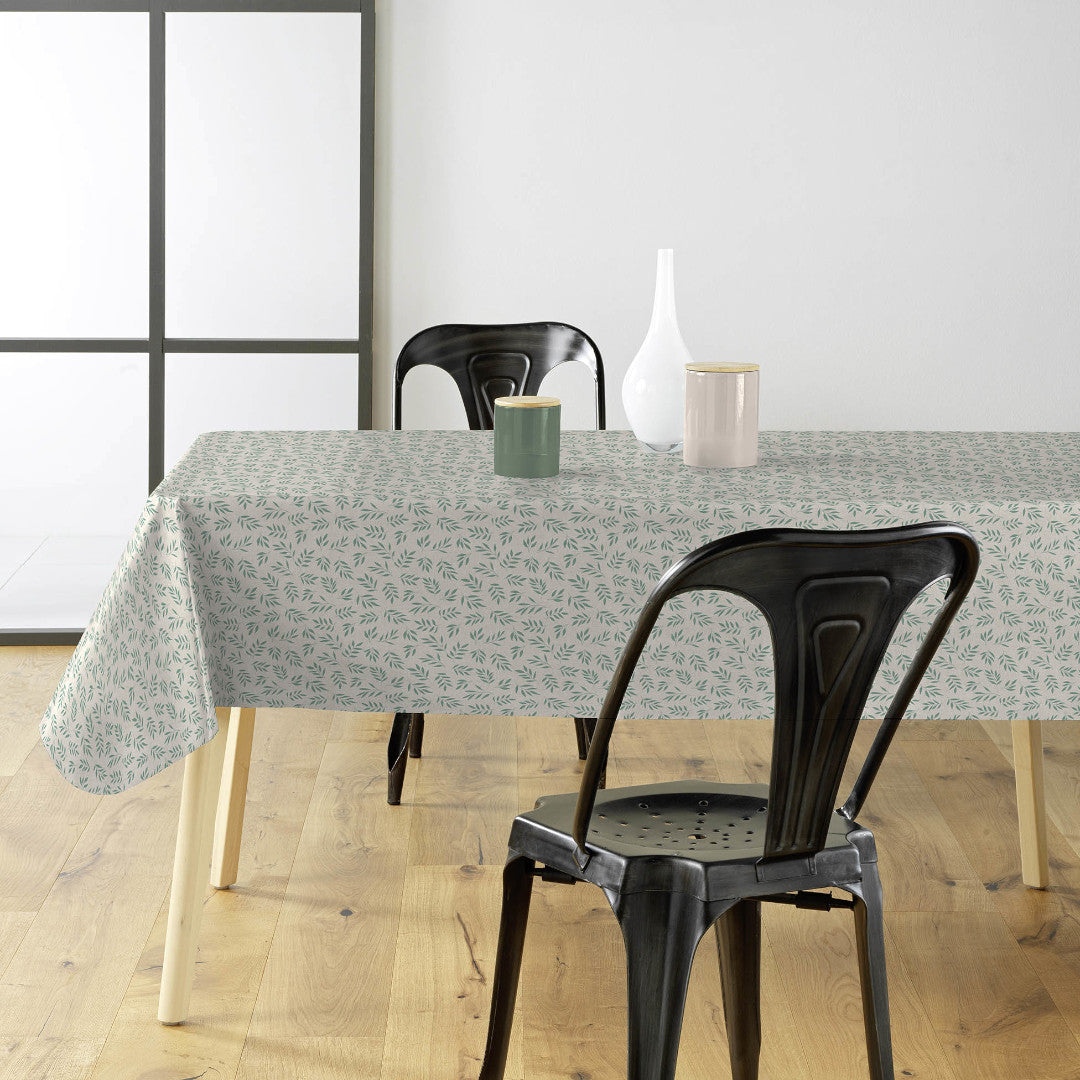 Naya Sauge – Voksduk med linlook og små grønne blader, miljø