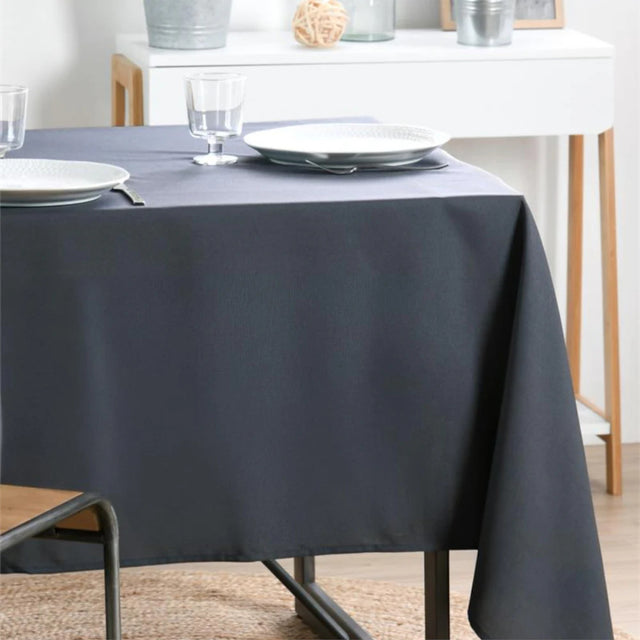 Nelson, ensfarget kvadratisk duk med flekkavvisende behandling 180 x 180 cm – Antrasitt