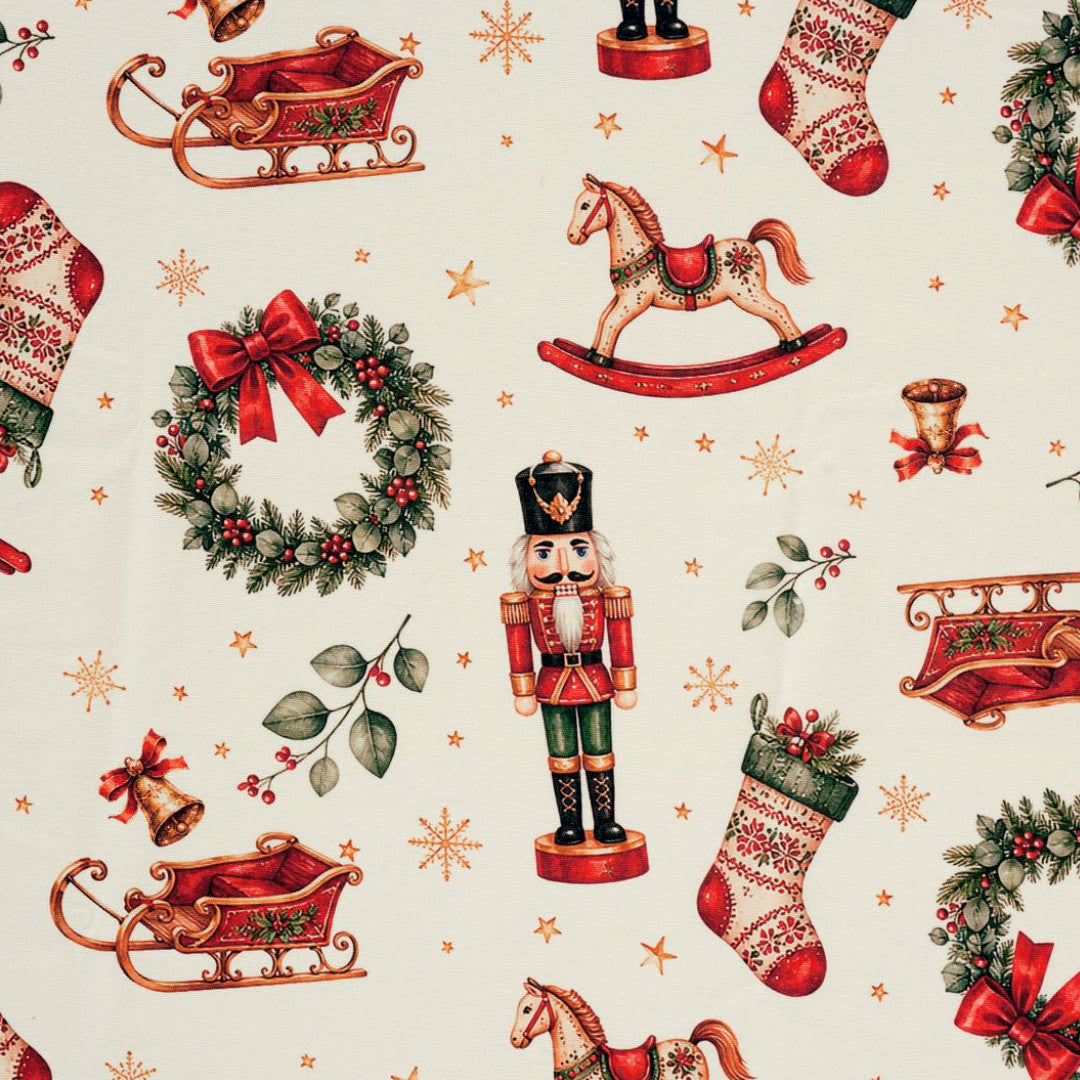 Nordfavn Cascanueces – Akrylduk med nostalgiske julemotiver, mønster