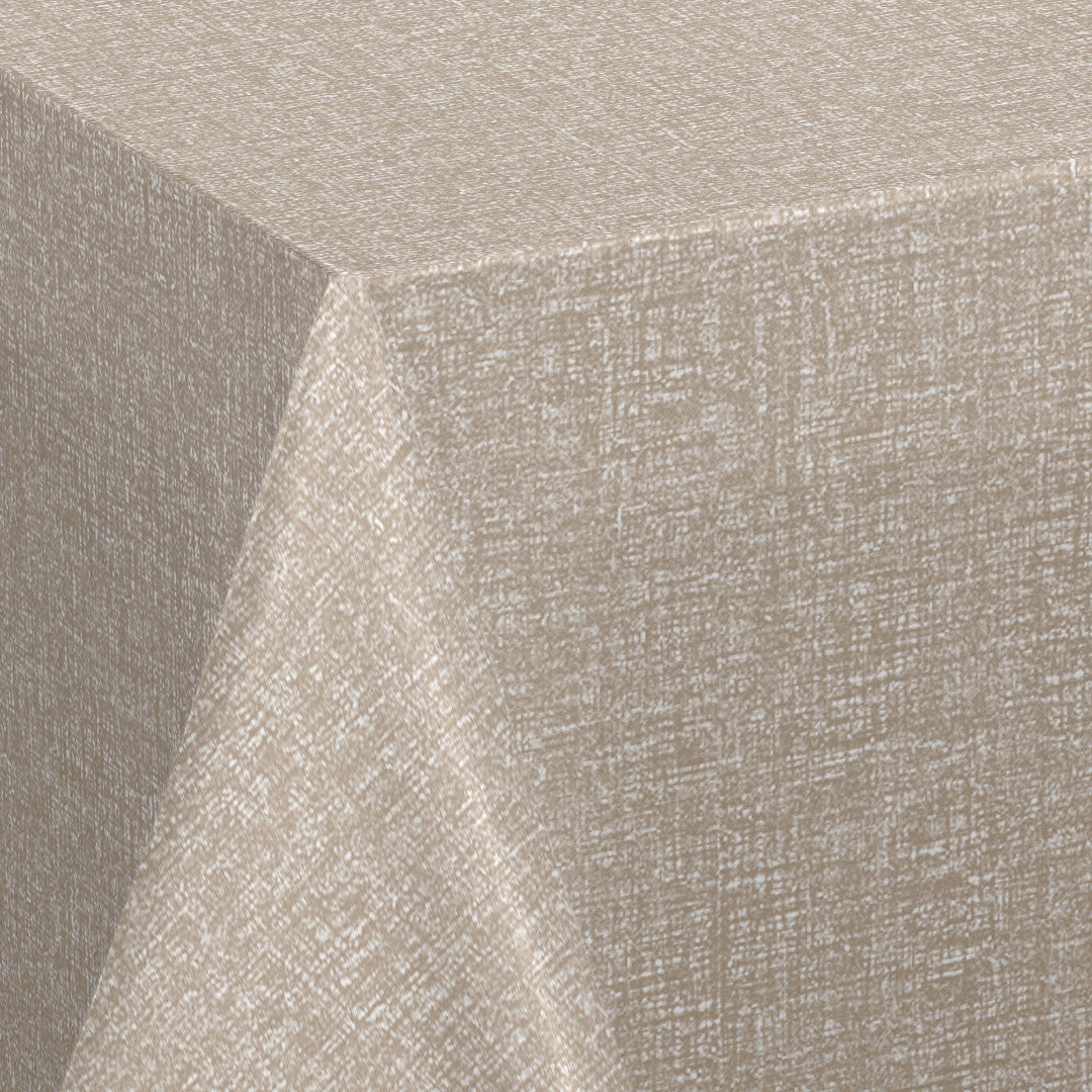 Nordfavn Fine Weave Linen – Preget voksduk med diskret tekstiluttrykk, hjørne