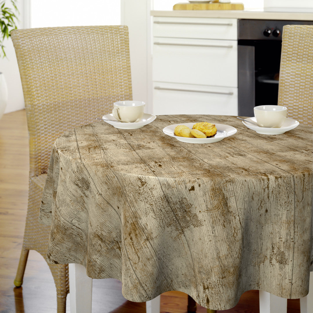 Nordfavn Rustica – Voksduk med realistisk trelook rund