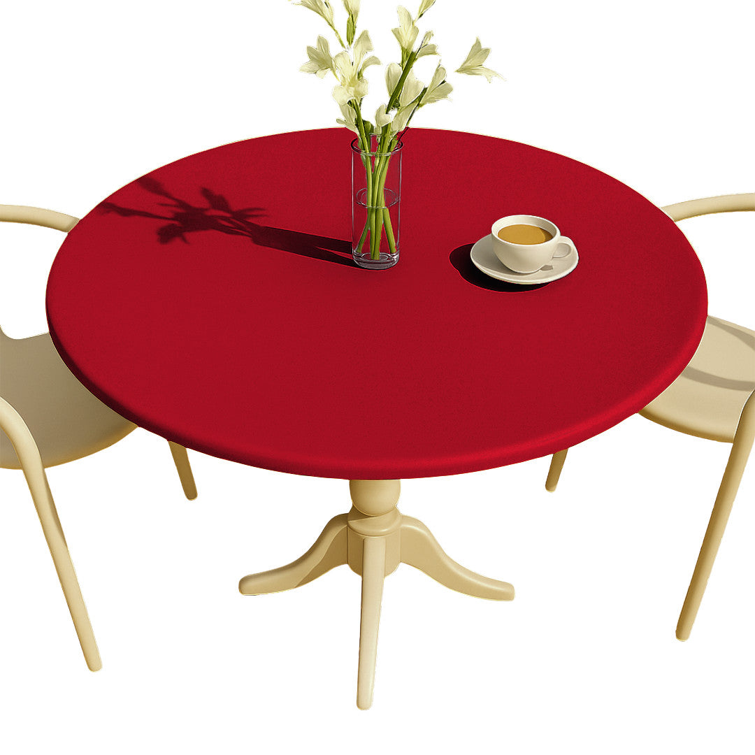 Nordfavn Uni Tango Rød – Ensfarget voksduk med strikk