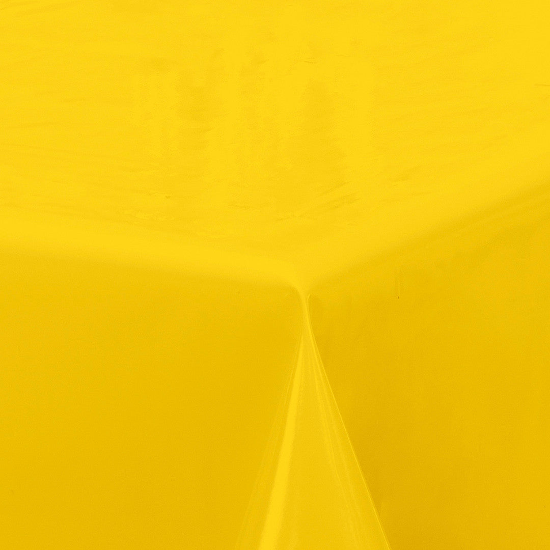 Nordfavn Uni Empire Gul – Ensfarget halvblank voksduk, hjørne