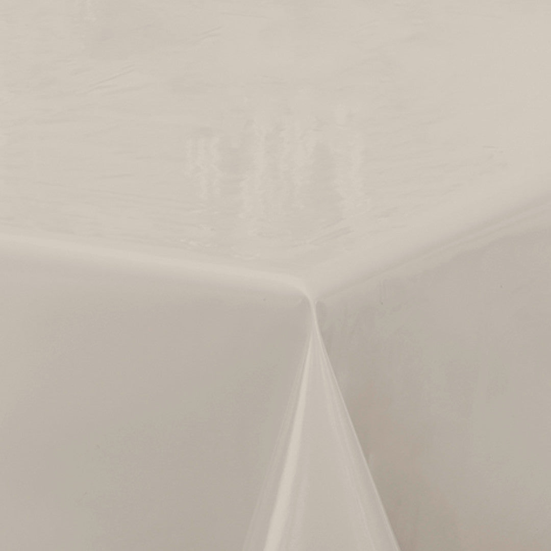 Nordfavn Uni Aske Beige – Ensfarget halvblank voksduk, hjørne