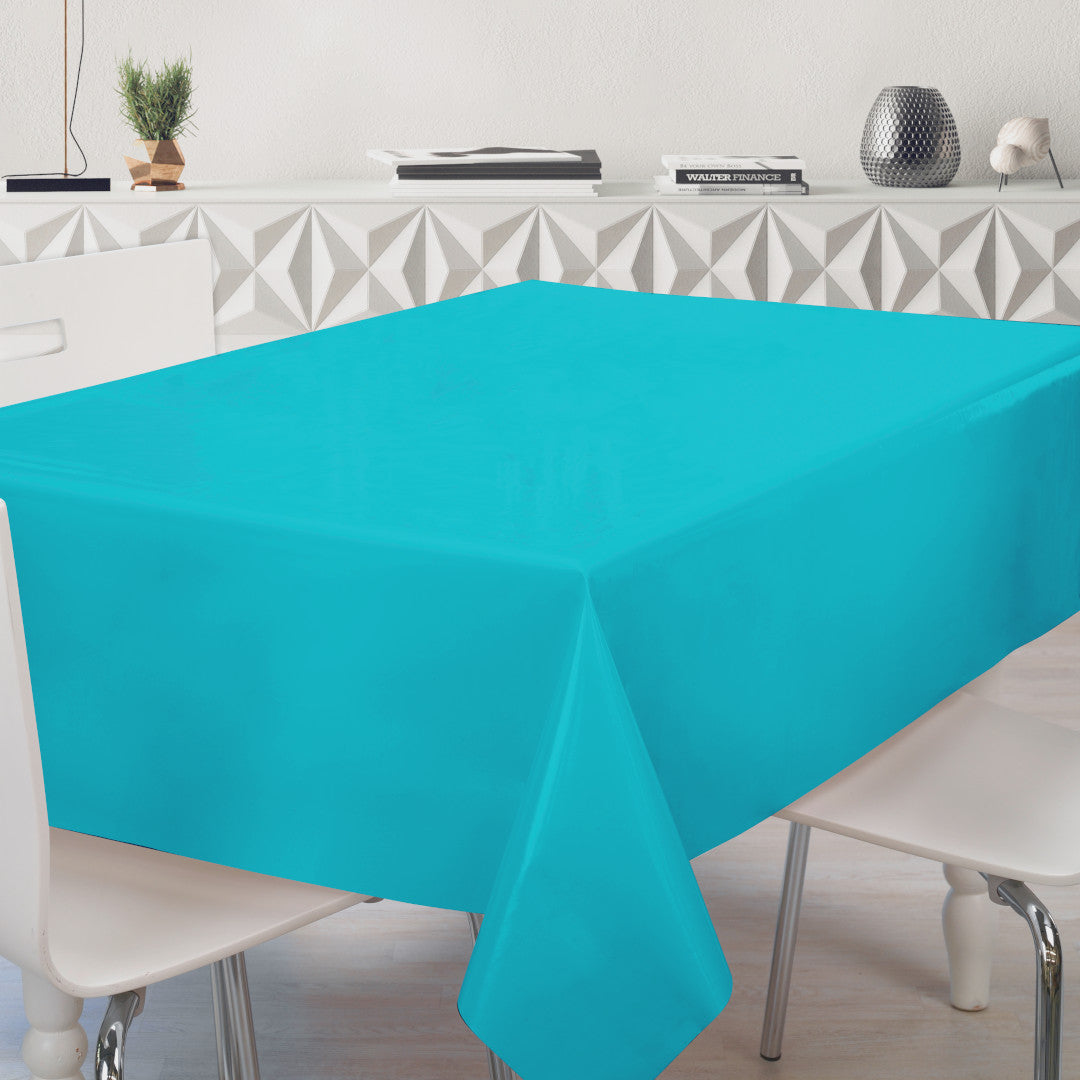 Nordfavn Uni Atoll Blå – Ensfarget halvblank voksduk, miljø