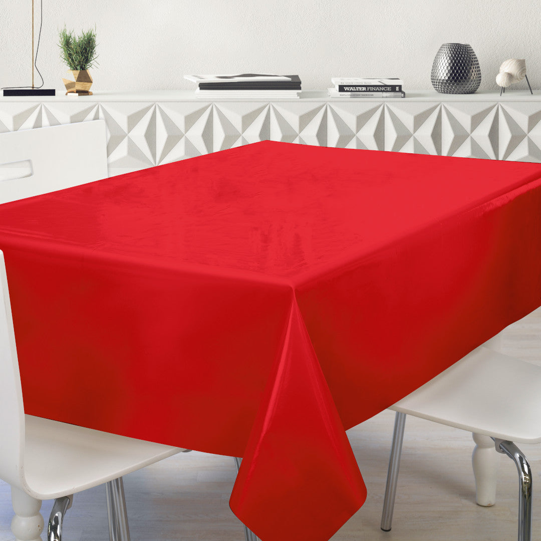 Nordfavn Uni Cherry Rød – Ensfarget halvblank voksduk, miljø