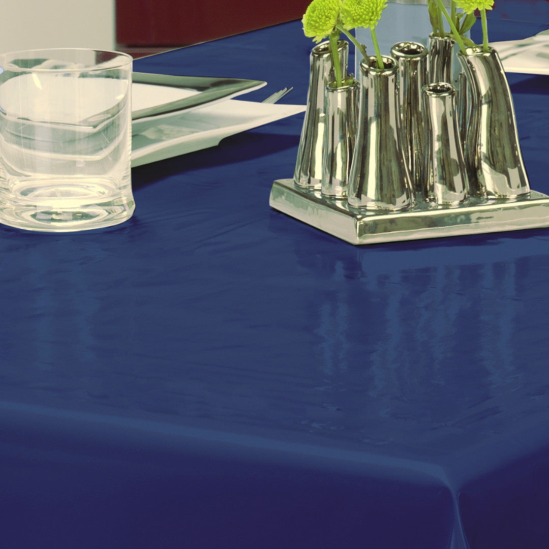 Nordfavn Uni Sailor Blå – Ensfarget halvblank voksduk, detaljer