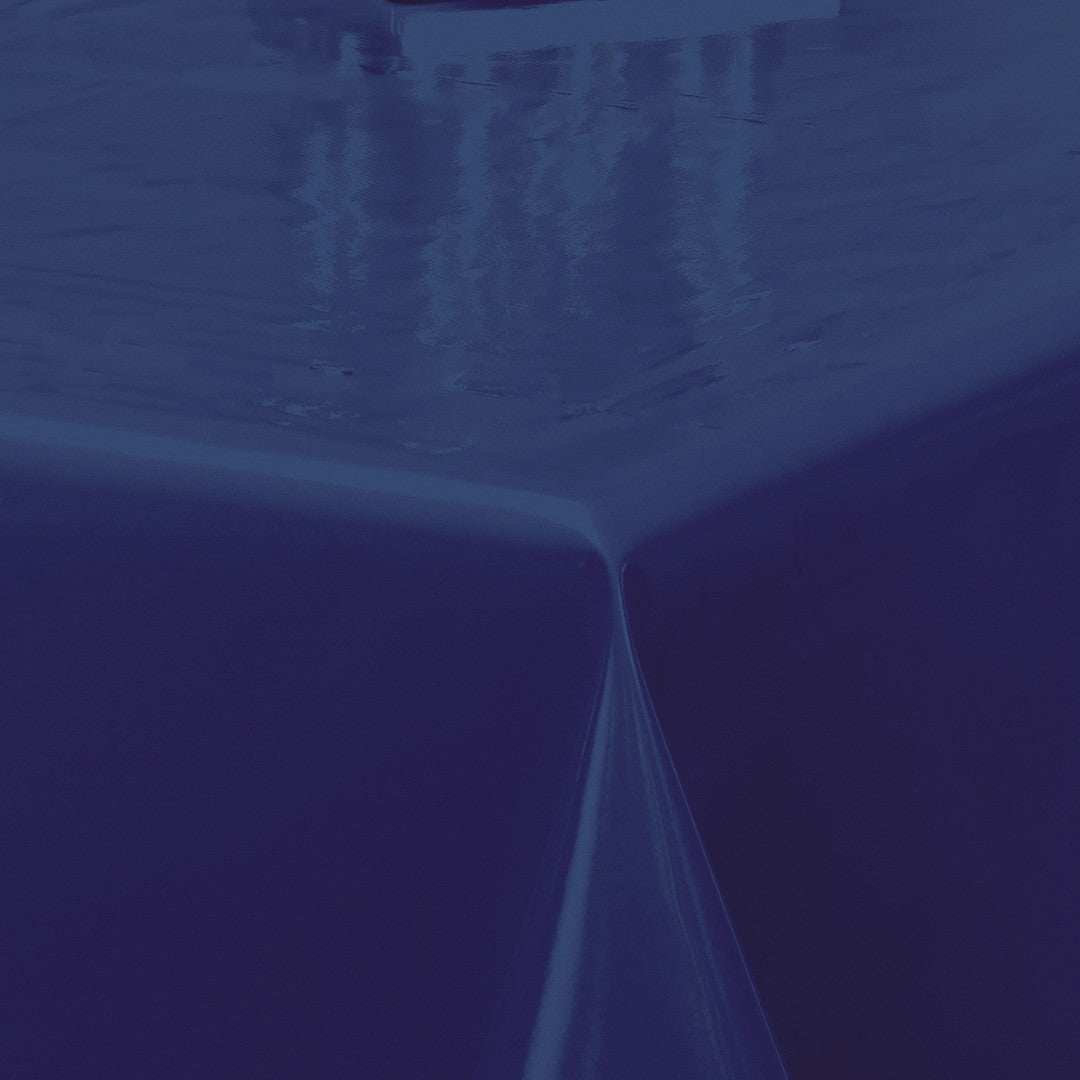 Nordfavn Uni Sailor Blå – Ensfarget halvblank voksduk, hjørne