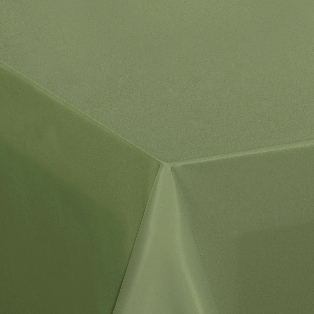 Nordfavn Uni Skoggrønn – Ensfarget halvblank voksduk, hjørne