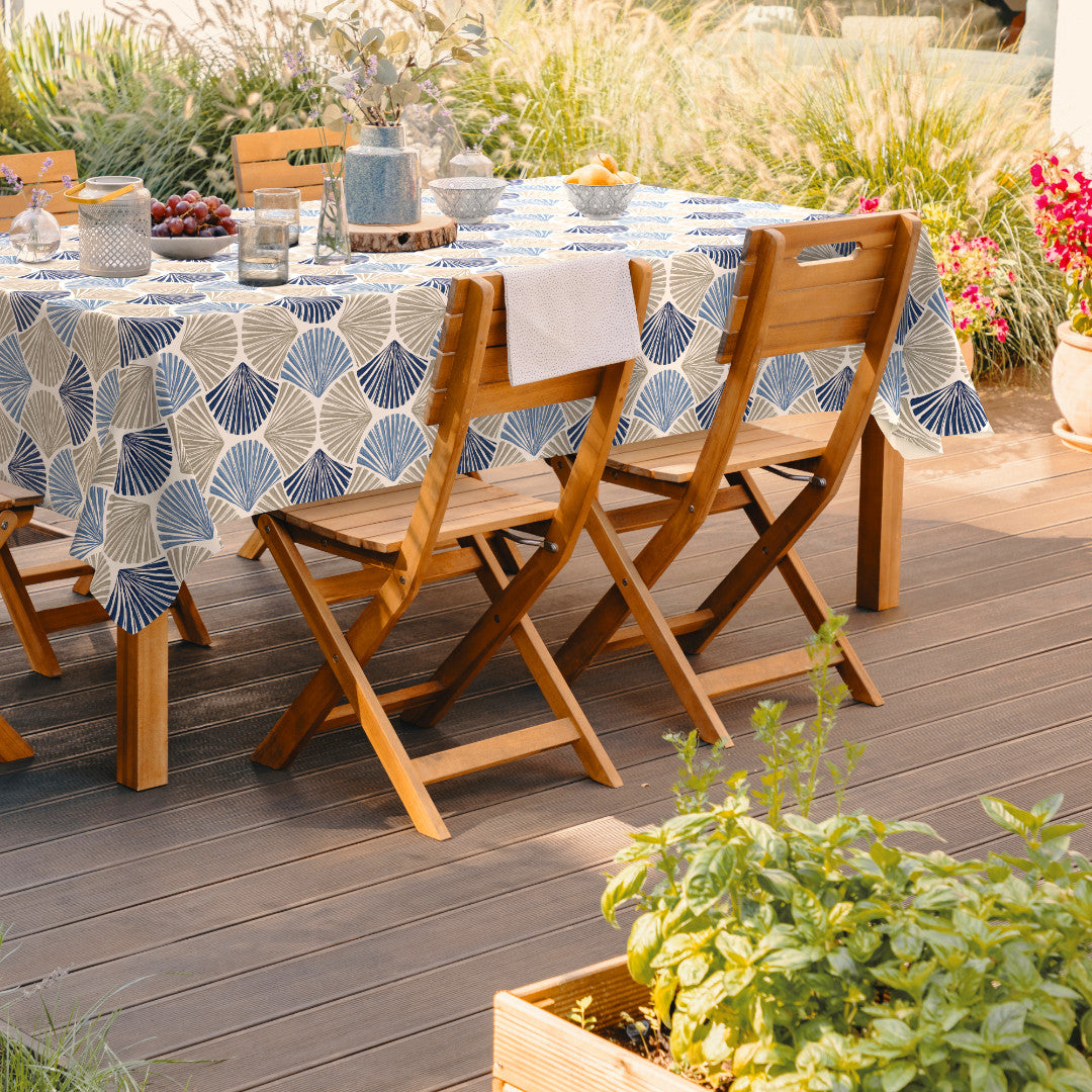 Seashells – Ekstra kraftig voksduk med skjellmønster, miljø 1