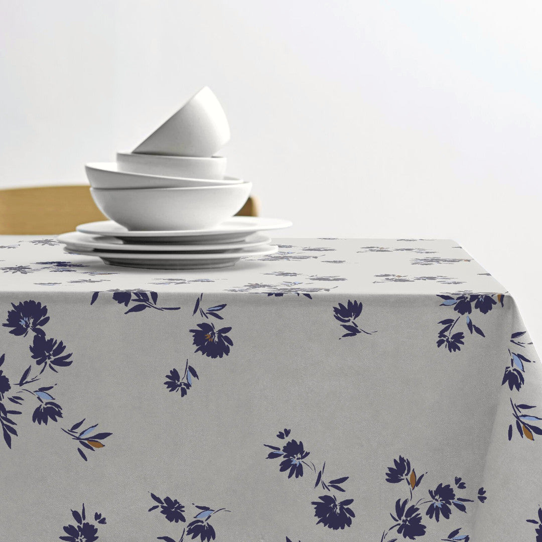 Silhouette Cloud Grey – Södahl akrylduk i 100 % bomull med antiskli