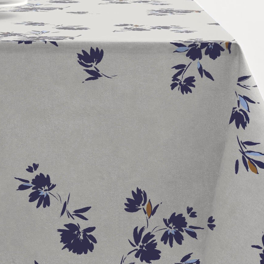 Silhouette Cloud Grey – Södahl akrylduk i 100 % bomull med antiskli mønster