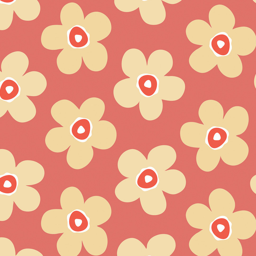 Small Big Flower Punch – Lola voksduk med vakre blomster, mønster