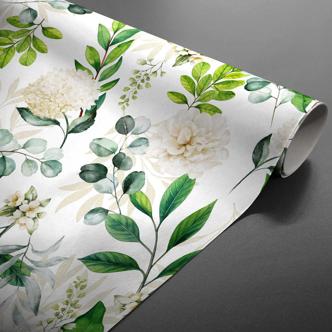 Textilia Dulcette – Voksduk med botanisk mønster rullet