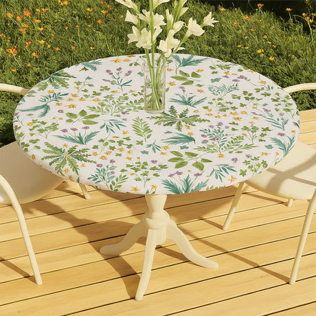 Wild Meadow – rund voksduk med strikk