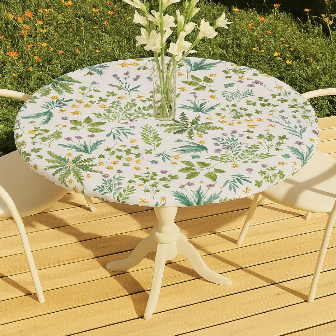 Wild Meadow – rund voksduk med strikk