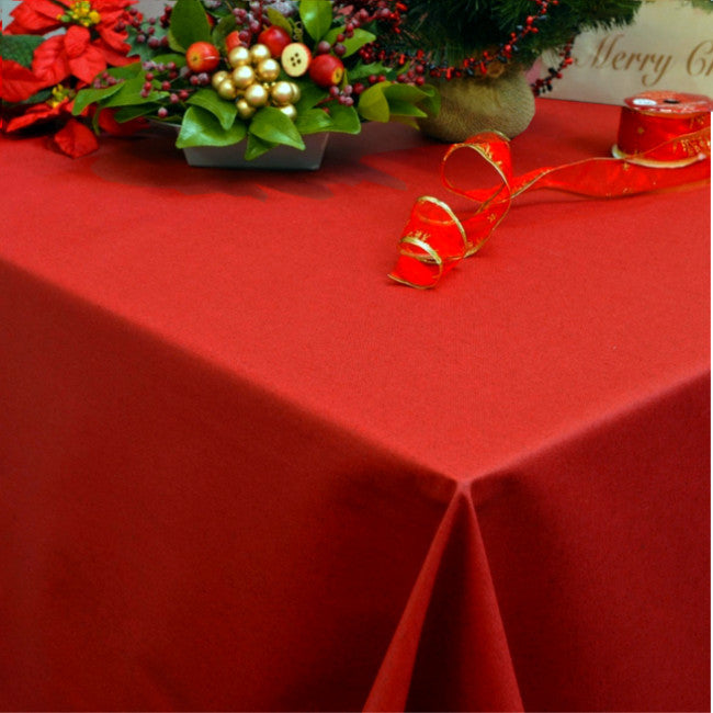 Dali akrylduk, ensfarget rød juleduk, 160 cm bred