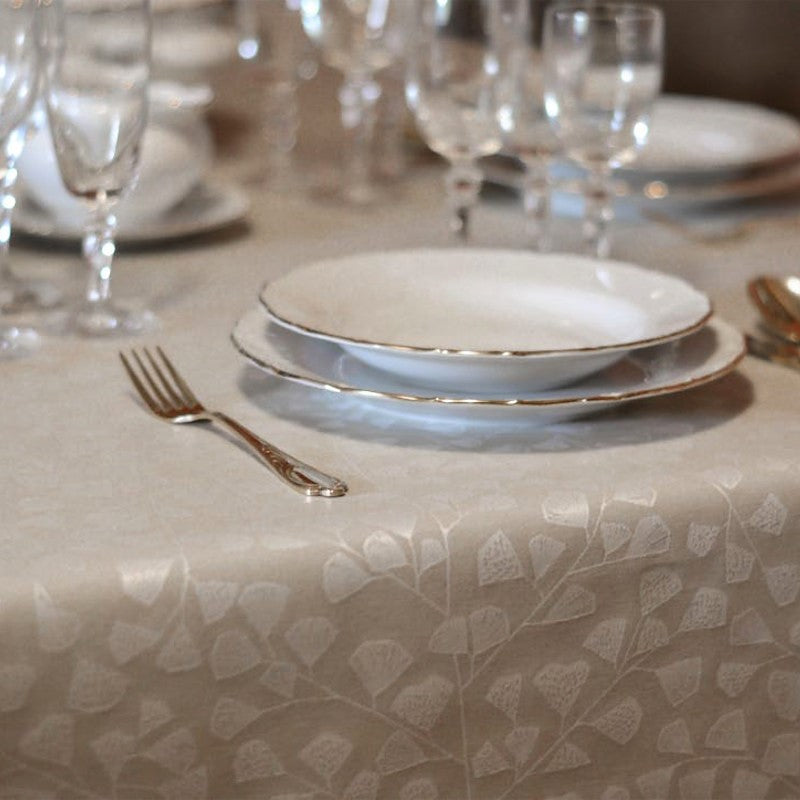 Bonard natur, jacquardvevd akrylduk, 160 cm bred