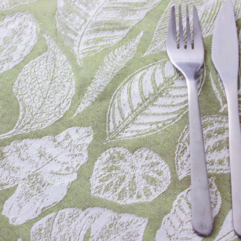 Eddy Selva grønn, jacquardvevd akrylduk, 180 cm bred