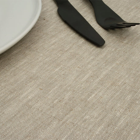 Basic Linen Sand – Linduk med akrylbelegg, 100 % lin