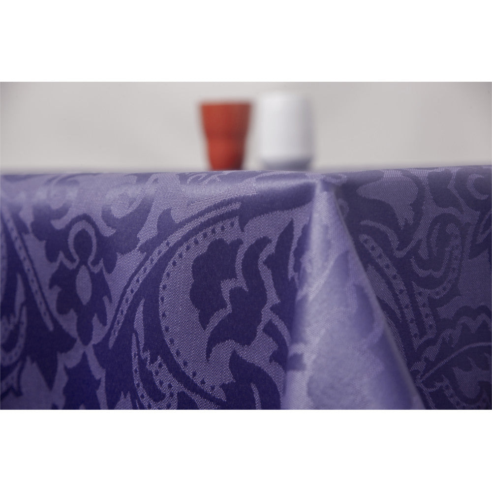 Visconti Jacquard Blue – Vevd akrylduk med flott klassisk mønster – 160 cm bred