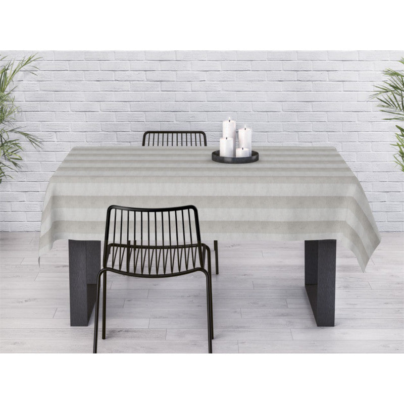 Welss Lino beige, jacquardvevd akrylduk, 160 cm bred