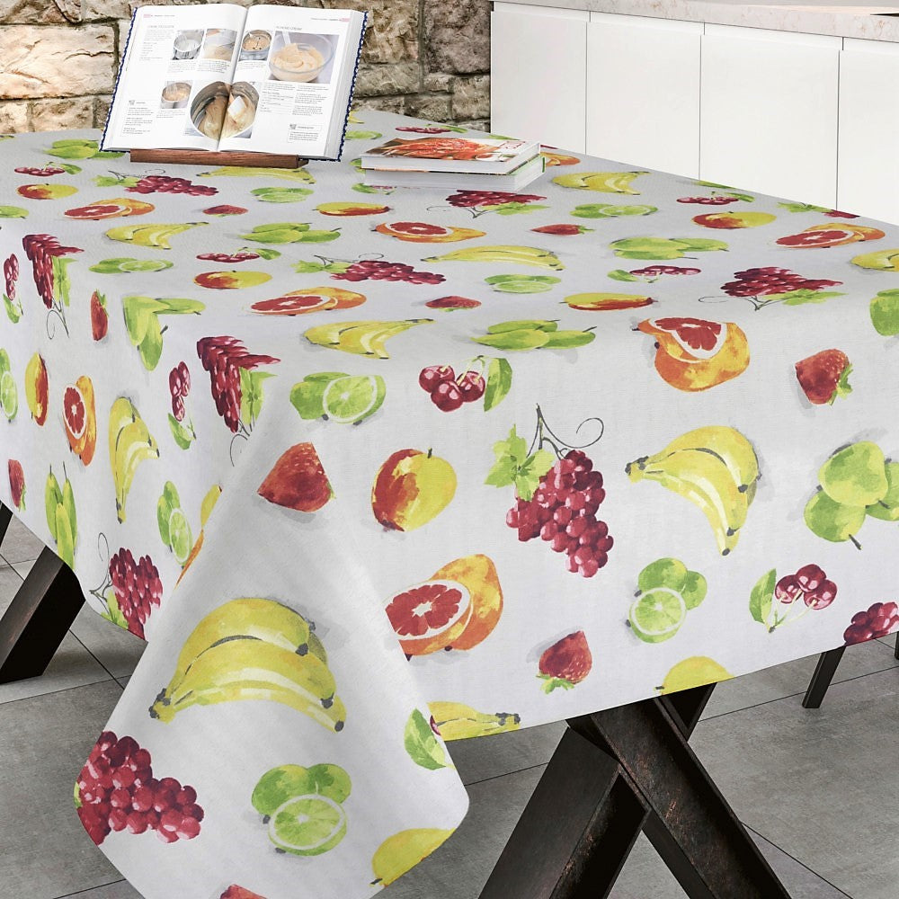 Zuloaga - Akrylduk med kirsebær, pærer, bananer, jordbær, epler og vindruer